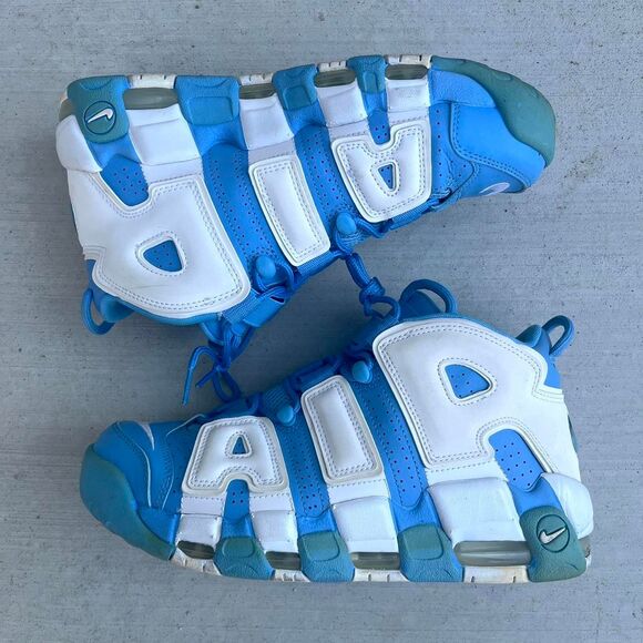Nike Men's Blue and White Trainers - Picture 1 of 6